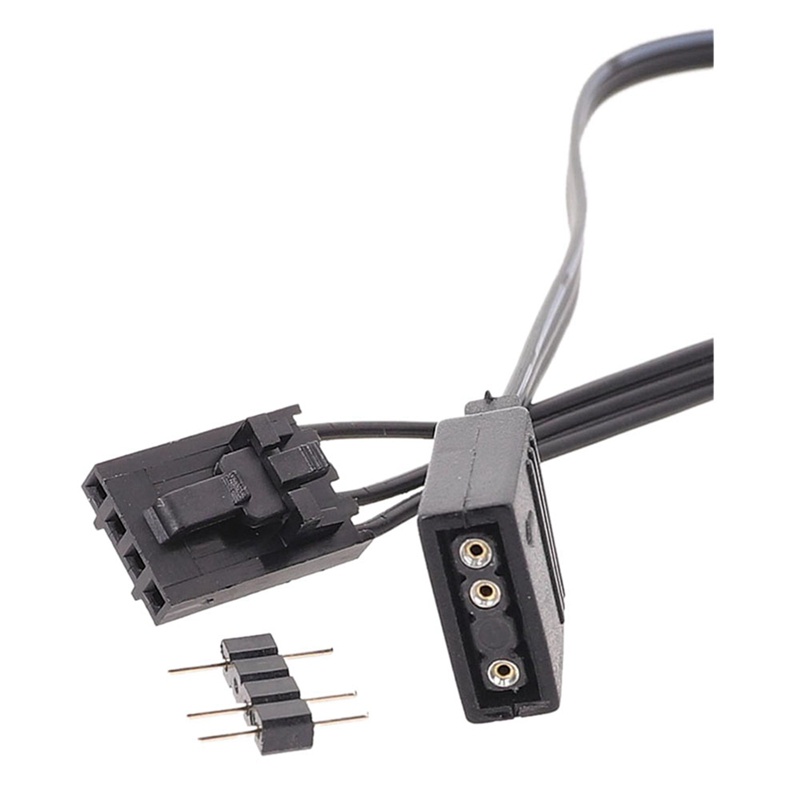 fsfejhbjhkq สําหรับ Corsair 4PIN RGB ถึงมาตรฐาน ARGB 3-Pin 5V อะแดปเตอร์ขั้วต่อสาย RGB 25 ซม.