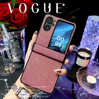 เคสโทรศัพท์มือถือหนัง กันกระแทก พร้อมบานพับ สําหรับ OPPO Find N2 Flip 5G