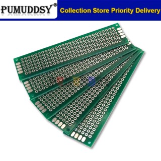 บอร์ดวงจรพิมพ์ PCB สองด้าน ขนาด 2x8 ซม. 2x8 ซม. Diy 10 ชิ้น