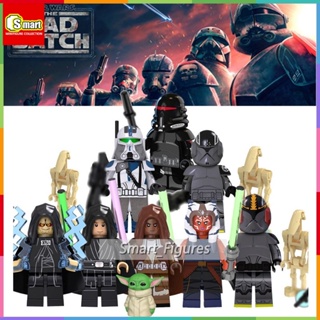 ของเล่นตัวต่อฟิกเกอร์ Star Wars Minifigure 501 Legion Commander Luke Skywalker Palpatine เสริมการเรียนรู้เด็ก