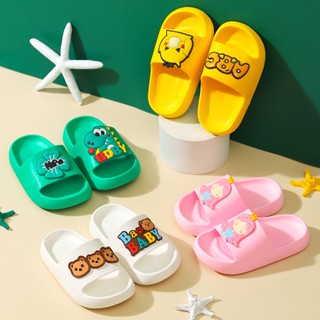 [ML] พร้อมส่ง รองเท้าแตะ พื้นนิ่ม กันลื่น ลายการ์ตูน เหมาะกับใส่ในบ้าน และนอกบ้าน แฟชั่นฤดูร้อน สําหรับเด็กผู้ชาย และเด็กผู้หญิง ไซซ์ 24-35