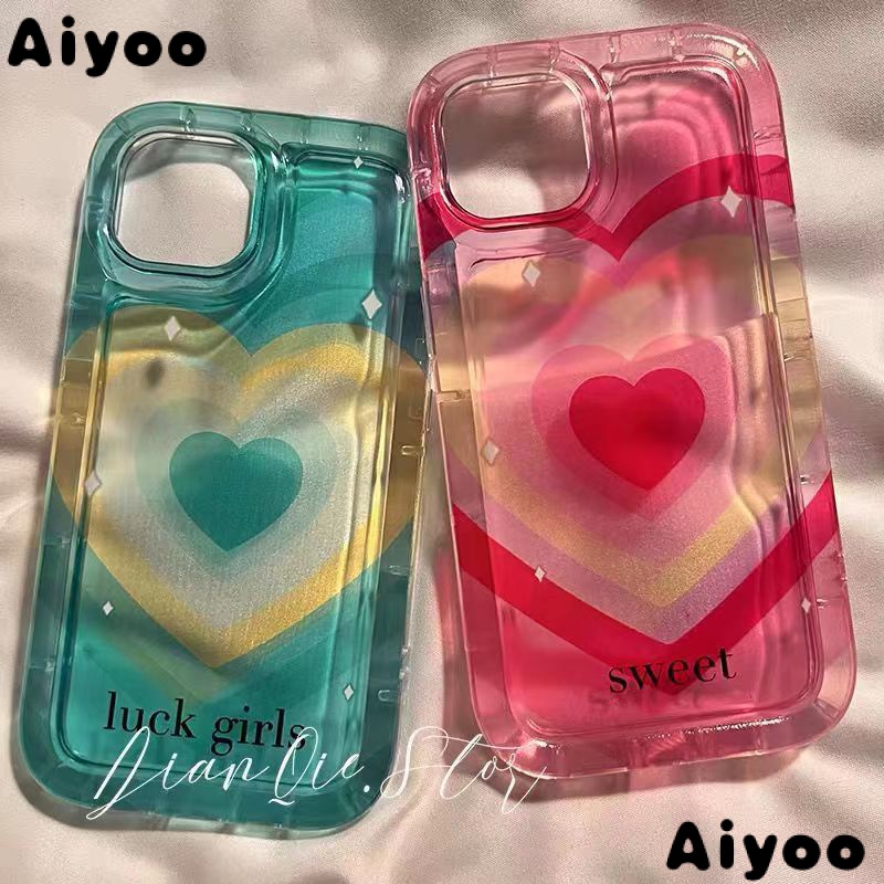 เคสโทรศัพท์มือถือ ซิลิโคนนิ่ม ลายหัวใจ สีชมพู สําหรับ Iphone xr 12 13promax ins11 14 x OUSE