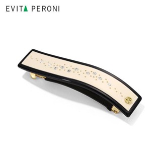 EVITA PERONI | Falecia Wavy Crystal Barrette | กรงเล็บผมสไตล์พรีเมี่ยม | เครื่องประดับผมหรูหรา