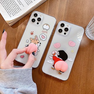 เคสโทรศัพท์มือถือ TPU ใส ลายการ์ตูนก้น 3D สําหรับ Infinix Hot 30i 20i 11S NFC 12i 10i 10S 9 Play Smart 7 6 5 Note 30 12 G96 11S 10 Pro 8 7 Lite