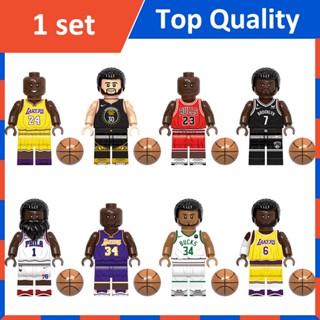 G0107 ฟิกเกอร์ตัวต่อ รูปนักบาสเก็ตบอล Gianna James Curry Wade Harden Playe Mini Ball 8 ชิ้น ต่อชุด