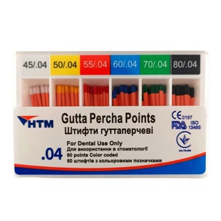 [HTM] อุปกรณ์ทันตกรรม Gutta Percha Points Taper 02/04/06 คลินิกทันตกรรม 45-80 1 แพ็ค