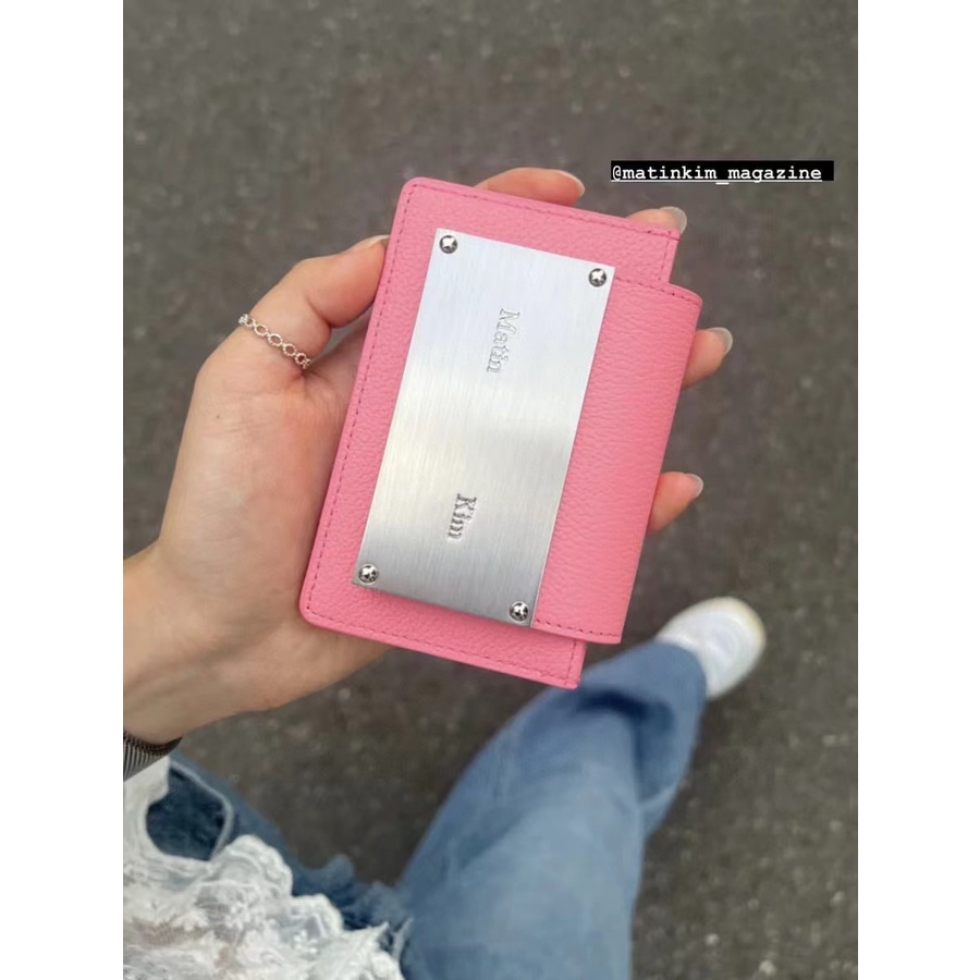 [พร้อมส่ง] Matinkim กระเป๋าใส่บัตร หนังวัว ขนาดเล็ก สไตล์เกาหลี อิตาลี สําหรับผู้ชาย และผู้หญิง 2023