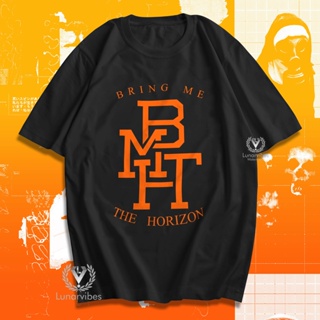 เสื้อยืดแขนสั้น[100% Cotton]Kaos Band BMTH The Horizon / Baju Musik Metal Rock / Tshirt Distro Lunar / 8220S-5XL