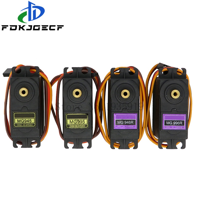 เกียร์เซอร์โวดิจิทัล MG995 MG996R MG996 MG946 MG946R MG945 สําหรับโมเดลเฮลิคอปเตอร์ เรือ Arduino UNO