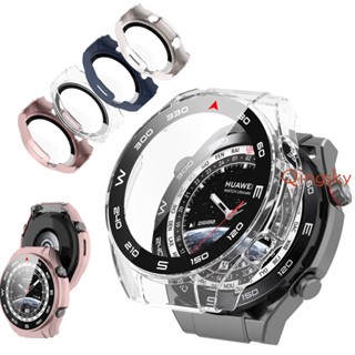 เคสนาฬิกาข้อมือ กระจกนิรภัย ป้องกันรอยหน้าจอ แบบเต็มจอ สําหรับ Huawei Watch Ultimate Cases Pc+