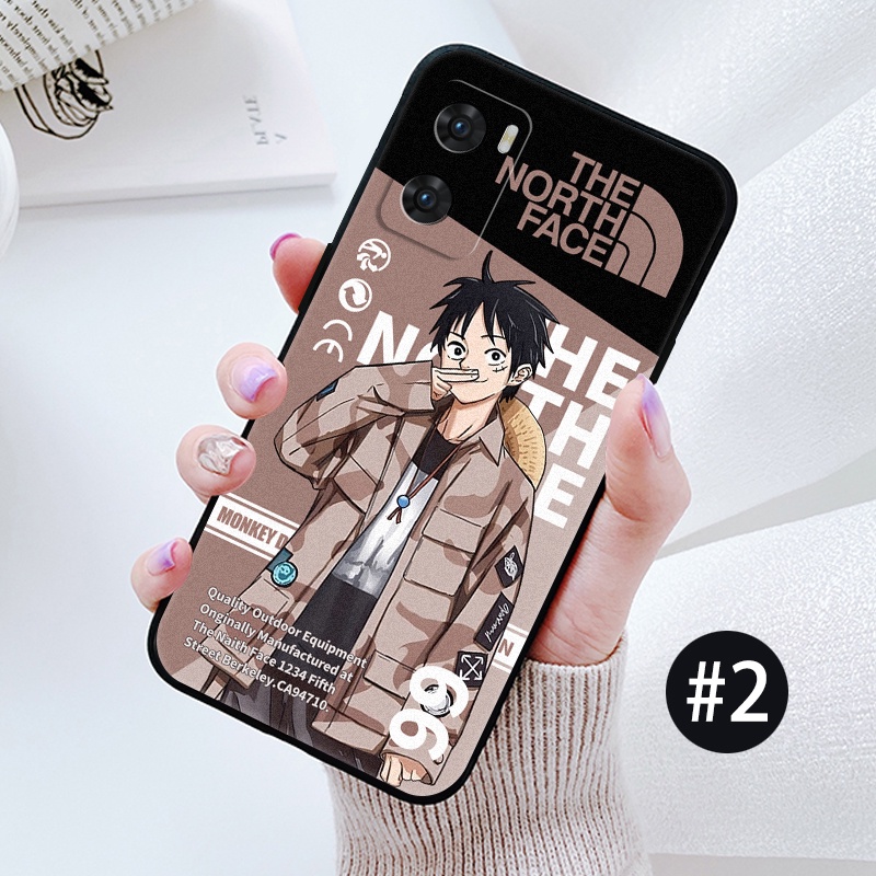 เคส OPPO RENO 4 5 6 7 8 5Z 6Z 7Z 8Z PRO PLUS โทรศัพท์มือถือแบบนิ่ม ผิวด้าน ลายวันพีซ โซโร ซันจิ สีดํา สําหรับ - รูปที่ 2