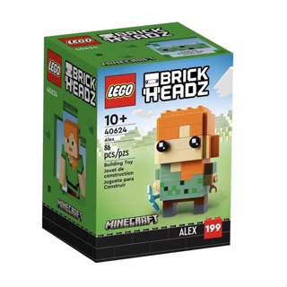 เลโก้ 40624 BrickHeadz Alex ใหม่ 2023 จัดส่งในมือ Minecraft