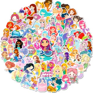 100 ชิ้น / ชุด ❉ สติกเกอร์ Q Little Mermaid Series B สําหรับติดตกแต่ง ❉ สติกเกอร์ Doodle แฟชั่น กันน้ํา DIY