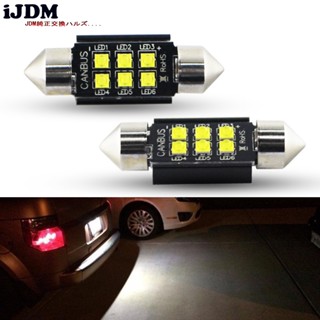 Ijdm canbus C5W C10W หลอดไฟ LED 12V 6000k 31 36 39 41 มม. สีขาว สําหรับติดป้ายทะเบียนรถยนต์