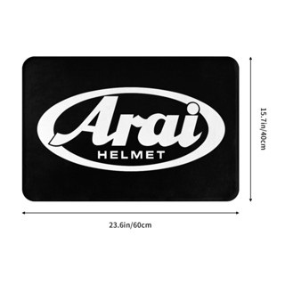 ใหม่ พร้อมส่ง พรมเช็ดเท้า ผ้าสักหลาด กันลื่น ดูดซับน้ําได้ดี ลาย Arai Helmet (3) 16x24 นิ้ว สําหรับห้องน้ํา ห้องนั่งเล่น โซฟา ห้องนอน