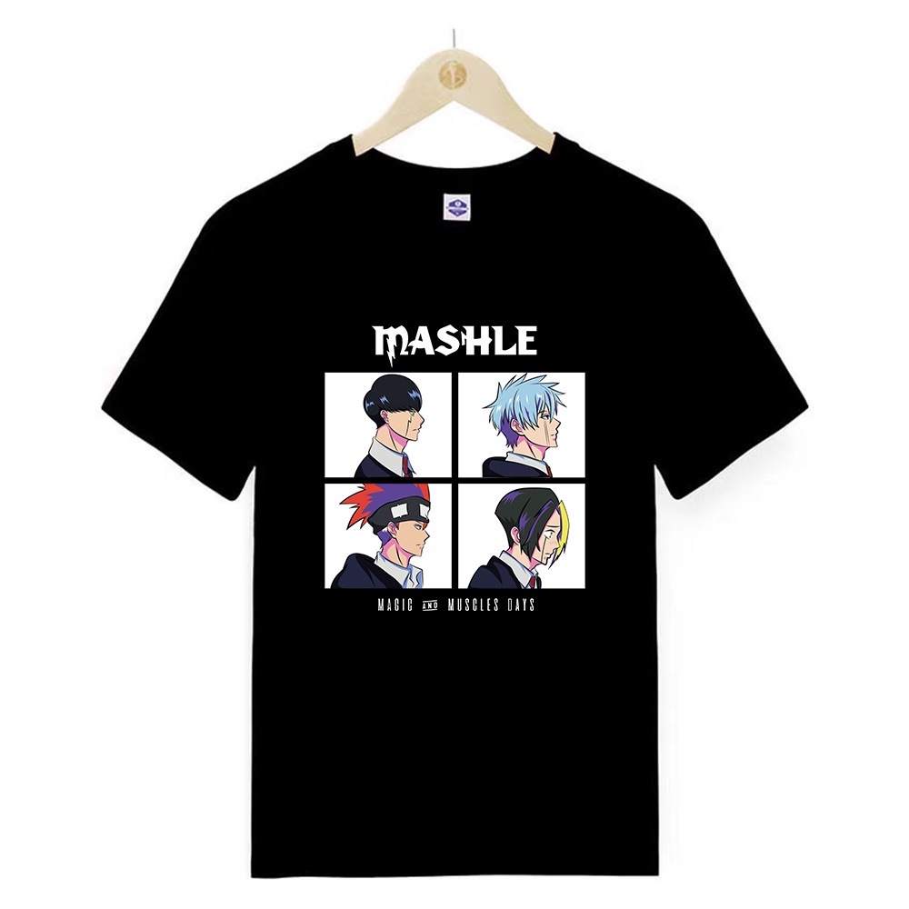 Mingyuan Mashle: Magic และ Muscles วันคลาสสิกเสื้อยืดสําหรับผู้ชายผู้หญิงสีดําสีฟ้าสีแดงสีเหลือง Tee