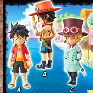 Brother Stampede Set ของแท้ JP แมวทอง - WCF Banpresto [โมเดลวันพีช] (3 ตัว)