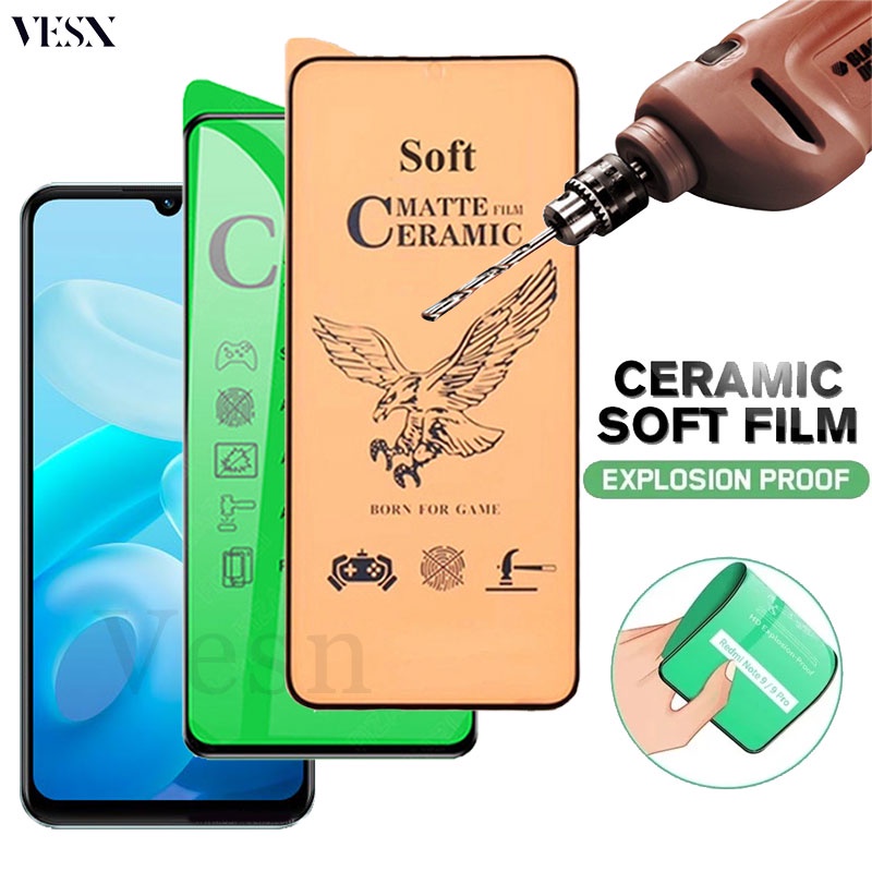 ฟิล์มเซรามิก แบบใส เต็มจอของแท้ ฟิล์มกันรอย ฟิล์มพลาสติก ไม่แตก VIVO Y39 Y29 Y19s Y28 Y28s Y27s Y77 