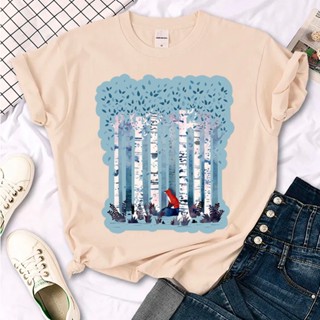 เสื้อท็อปส์ ลาย The Birches