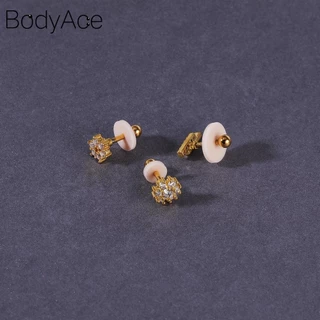 Bodyace แผ่นซิลิโคนเจาะร่างกาย ยืดหยุ่น ป้องกัน Hyperplasia สําหรับยึดลิ้น ต่างหู กระดูกอ่อน 10-200 ชิ้น