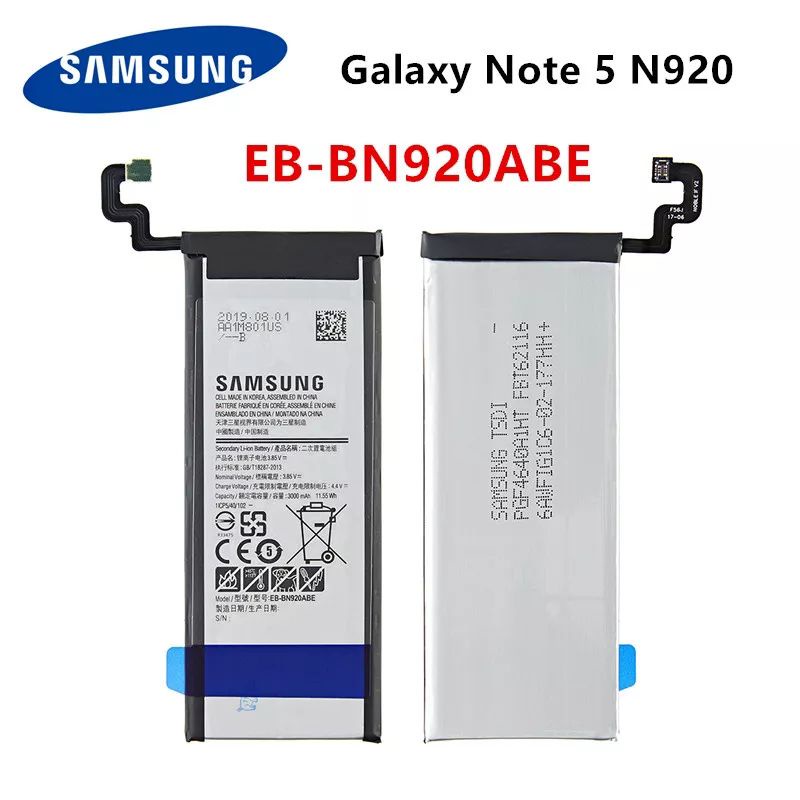แบตSAMSUNG EB-BN920ABE แบตเตอรี่3000MAh Samsung Galaxy หมายเหตุ5 SM-N920 N920F N920T N920A N920I N92