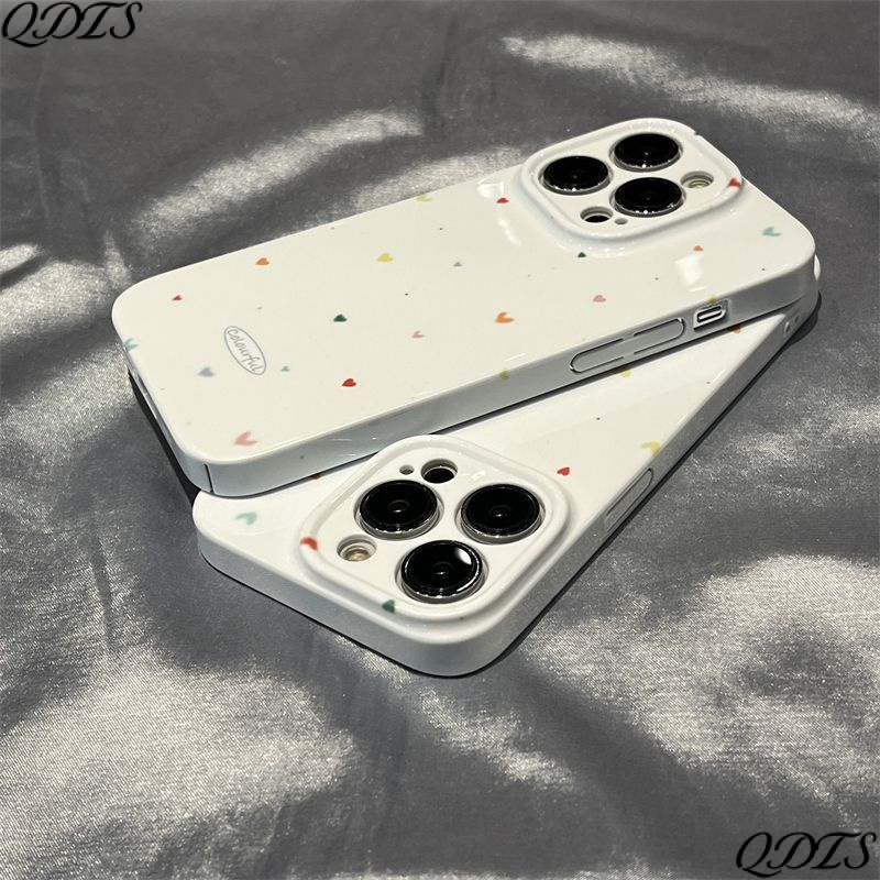 เคสโทรศัพท์มือถือแบบแข็ง กันกระแทก ลายจุด สีพื้น สําหรับ Iphone 14pro 11max 13 12 XCKT