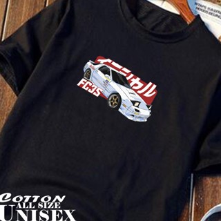 【เสื้อยืดใหม่】Sports car series Initial D FC3S T-shirt cotton Unisex Asian size