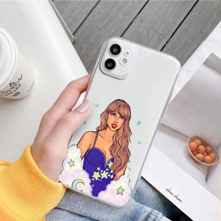 เคสโทรศัพท์มือถือ ซิลิโคนนุ่ม ใส ลาย Taylor-Midnights สําหรับ Xiaomi Redmi Note 11 note8 note9 note10pro promax note11pro