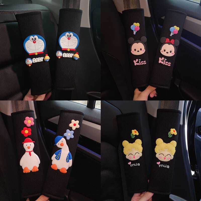 [ข้อเสนอพิเศษ] ปลอกหุ้มเข็มขัดนิรภัยรถยนต์ ลายการ์ตูนน่ารัก 1 ชิ้น