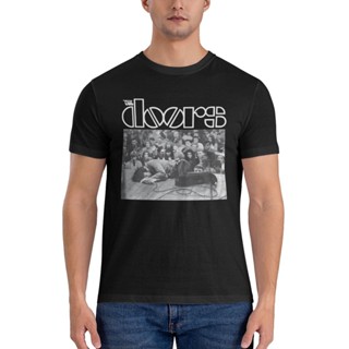 เสื้อยืด พิมพ์ลาย The Doors Jim The Stage Floor แฟชั่นฤดูร้อน