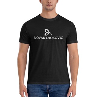 เสื้อยืด พิมพ์ลายโลโก้ Novak Djokovic สําหรับผู้ชาย