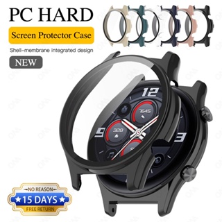 เคส PC แข็ง ป้องกันหน้าจอ สําหรับ Huawei Honor Watch GS3 GS 3 ป้องกันรอยขีดข่วน เคสป้องกัน พร้อมกระจกนิรภัย อุปกรณ์เสริม