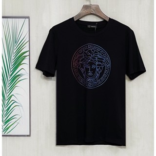 เสื้อยืดแขนสั้น คอกลม พิมพ์ลาย Medusa head แฟชั่นฤดูร้อน สําหรับผู้ชาย