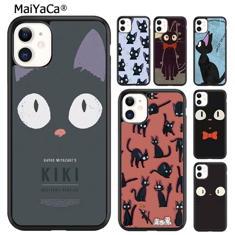 MaiYaCa อะนิเมะ Totoro Jiji cat face สําหรับ iPhone SE 6 6 7 8 plus XR XS 11 12 13 14 pro max Samsun