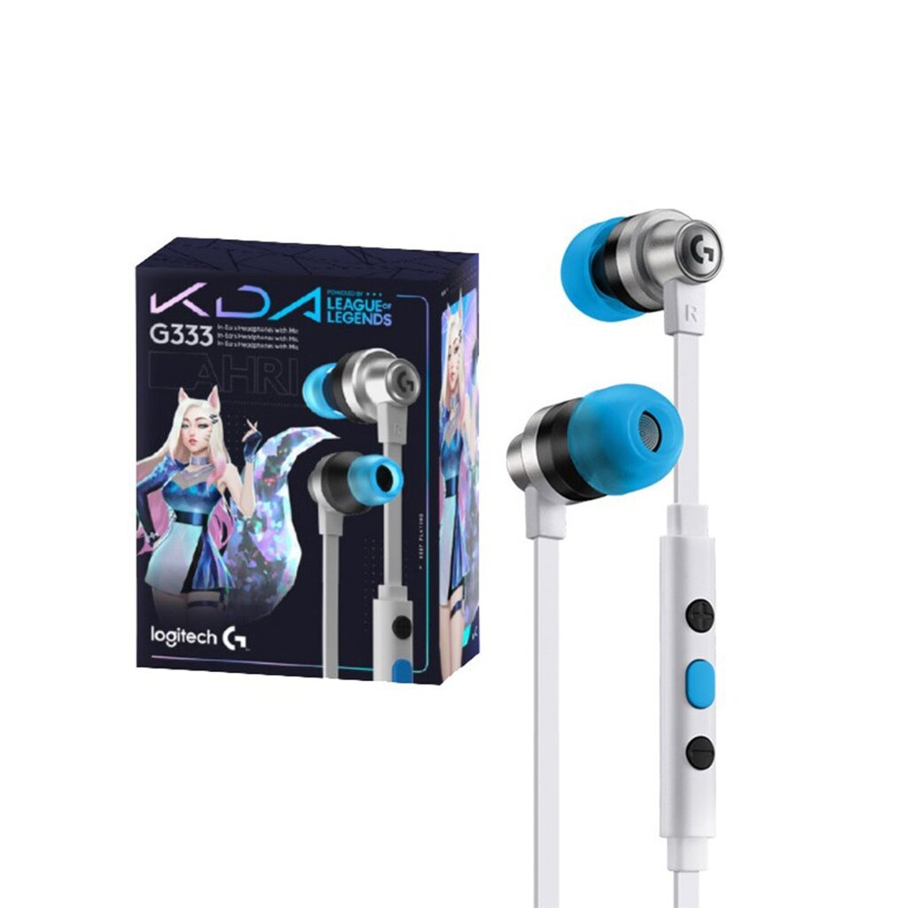 🛵มีส่งด่วน💨 LOGITECH G333 หูฟังเกมมิ่ง GAMING EARPHONES WITH MIC AND DUAL DRIVERS รับประกันศูนย์ไทย 2 ปี