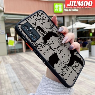 เคสโทรศัพท์มือถือ ซิลิโคนนิ่ม ขอบสี่เหลี่ยม กันกระแทก ลายการ์ตูนสนูปปี้ สําหรับ Samsung galaxy M52 5G