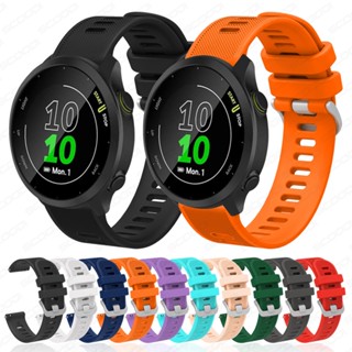 สายนาฬิกาข้อมือซิลิโคน 20 มม. แบบเปลี่ยน สําหรับ Garmin Forerunner 158 Forerunner 245 Forerunner 245 Music Smart Watch