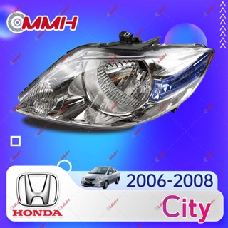 หลอดไฟหน้ารถยนต์ Honda City 2006-2008 ไฟหน้าสำหรับ ไฟหน้า โคมไฟหน้า ไฟหน้า​โปรเจค​เตอร์​ โคมไฟหรถยนต์ เลนส์กระจก headlamp headlight front light lens