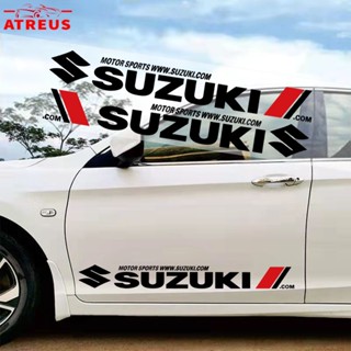 Suzuki สติกเกอร์กันรอยขีดข่วน ติดด้านข้างประตูรถยนต์ ป้องกันรอยขีดข่วน สำหรับติดประตูรถยนต์ สําหรับ Suzuki Jimny Swift Ertiga Celerio XI7 Ciaz