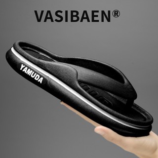 VASIBAEN Shoes รองเท้าแตะผู้ชายใส่ของหนุ่มๆ เทรนด์ฮิต เน็ตดารา ลากคู่ล่างชายหาด