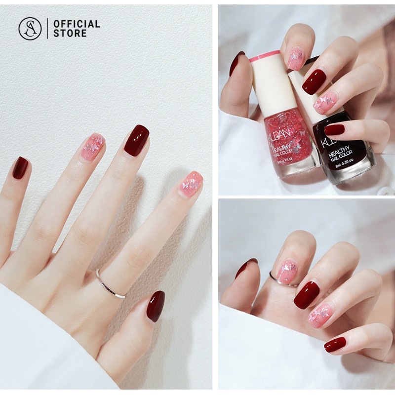 สีทาเล็บ ยาทาเล็บ สีทาเล็บลอกได้ กลิ่นหอม สีทาเล็บเจลไม่ต้องอบ แห้งเร็ว ปกป้องเล็บ, สีทาเล็บ ยาทาเล็บลอกได้ กลิ่นหอมไม่ต้องอบ สียอดนิยมในปี 2021 ไม่ต้องอบ ปกป้องเล็บ ยาทาเล็บมาขค่ะ