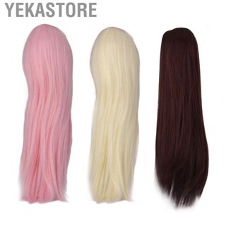 Yekastore 1/3 Ball Jointed Doll Wig  High Temperature Silk Ball Jointed DollWig Simulated Scalp  for DIY