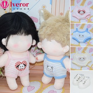 Lveror ชุดนอนจั๊มสูท แฮนด์เมด อุปกรณ์เสริม สําหรับตุ๊กตา 10 20 ซม.