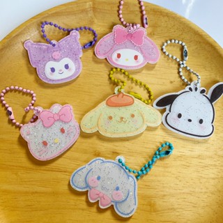 SANRIO พวงกุญแจอะคริลิค จี้การ์ตูน Hello Kitty Mymelody Cinnamoroll น่ารัก สําหรับห้อยกระเป๋าเป้สะพายหลัง