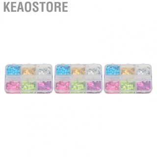 Keaostore Acrilico Square Nail Sequins 6 Grids Mixed  Colorful Square Nail Art Glitter for DIY Nail Art Decoration Acrylic Nail