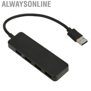 Alwaysonline USB C Hub Multiport Adapter  USB3.0 Hub Black  for Home