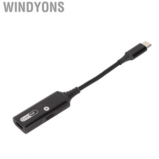 Windyons Type C  Adapter MH-338 Dual Type C  Adapter Multifunction for Type C Headphones