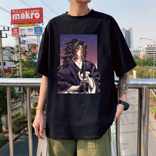 ป่าKawaii Anime Demon Slayer Nezuko Kamado T เสื้อ Unisex Harajuku Kimetsu ไม่มี Yaiba มังงะสบายๆหลวมสั้นสำหรับผู้ชายแขน