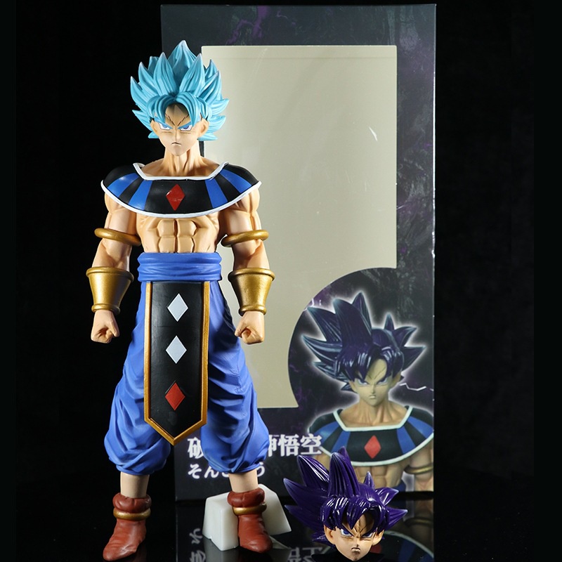 Super Saiyan GK Demon Change God of Destruction Son Goku Double-Headed แกะสลักรูปตุ๊กตาตกแต่ง