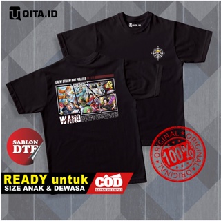 เสื้อยืดแขนสั้นเสื้อยืด พิมพ์ลายอนิเมะวันพีช demon slayer naruto qita.id ของแท้ สําหรับเด็ก และผู้ใหญ่S-5XL